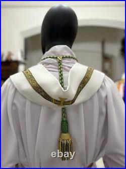 WHITE SACRAMENTAL STOLE Chasuble Vestments