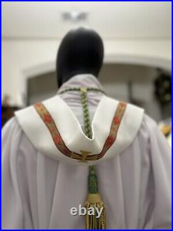 WHITE SACRAMENTAL STOLE Chasuble Vestments