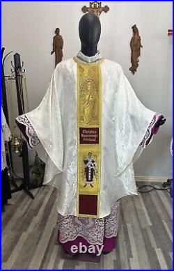 White Chasuble + Stole