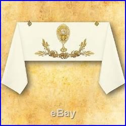 White Humeral Veil Chasuble Vestment Kasel Messgewand
