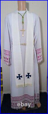 White Marian Chasuble