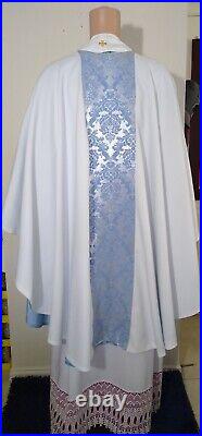 White Marian Chasuble