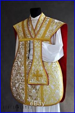 White Vestment Chasuble Kasel Messgewand Stole Stola Maniple Manipel