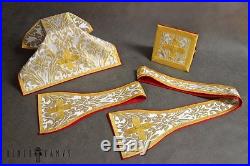 White Vestment Chasuble Kasel Messgewand Stole Stola Maniple Manipel