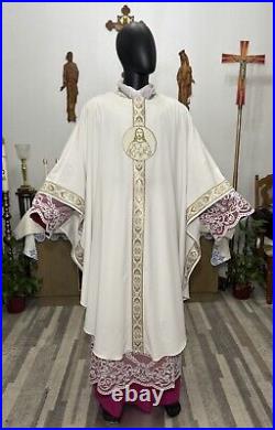 White Vestment Chasuble & Stole