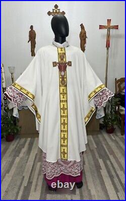 White Vestment Chasuble & Stole