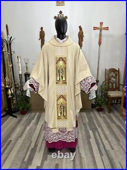 White Vestment Chasuble & Stole