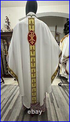 White Vestment Chasuble & Stole