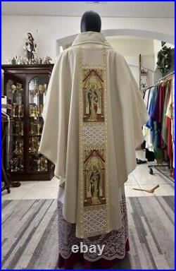 White Vestment Chasuble & Stole