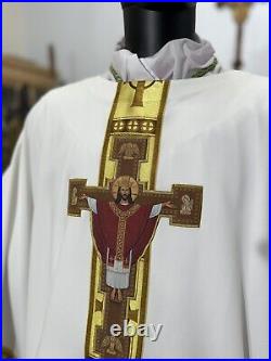 White Vestment Chasuble & Stole