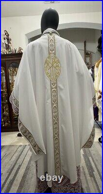 White Vestment Chasuble & Stole