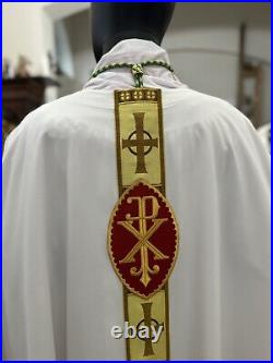 White Vestment Chasuble & Stole