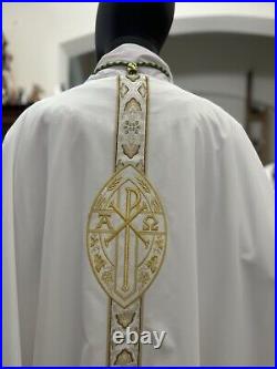 White Vestment Chasuble & Stole